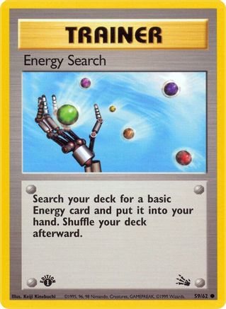 Energy Search 59/62 - Fossil 1st Edition-1