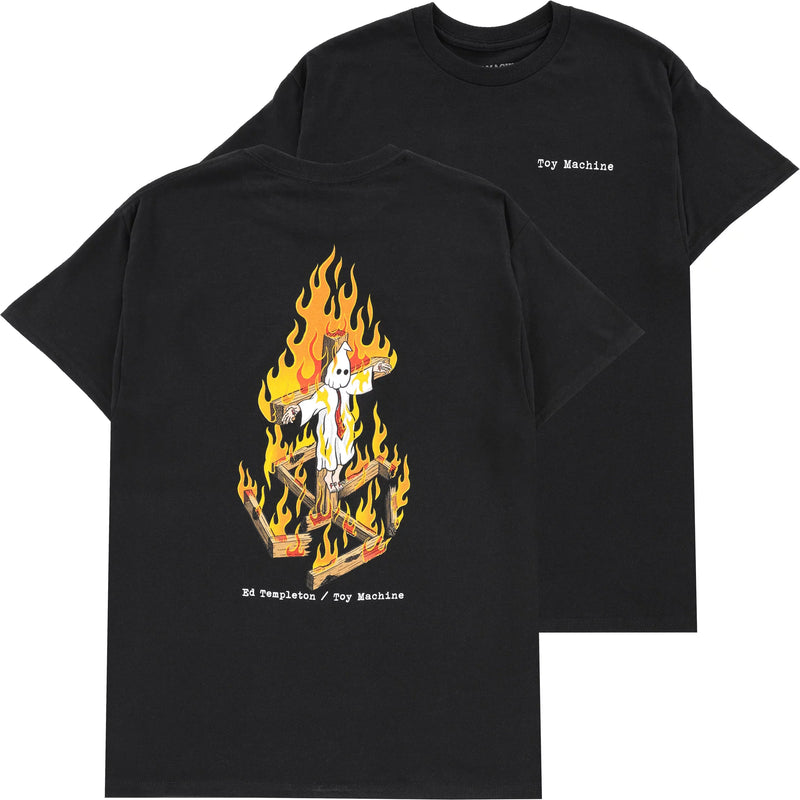 Toy Machine x Ed Templeton 'Charred Cross' Tee - Black-1