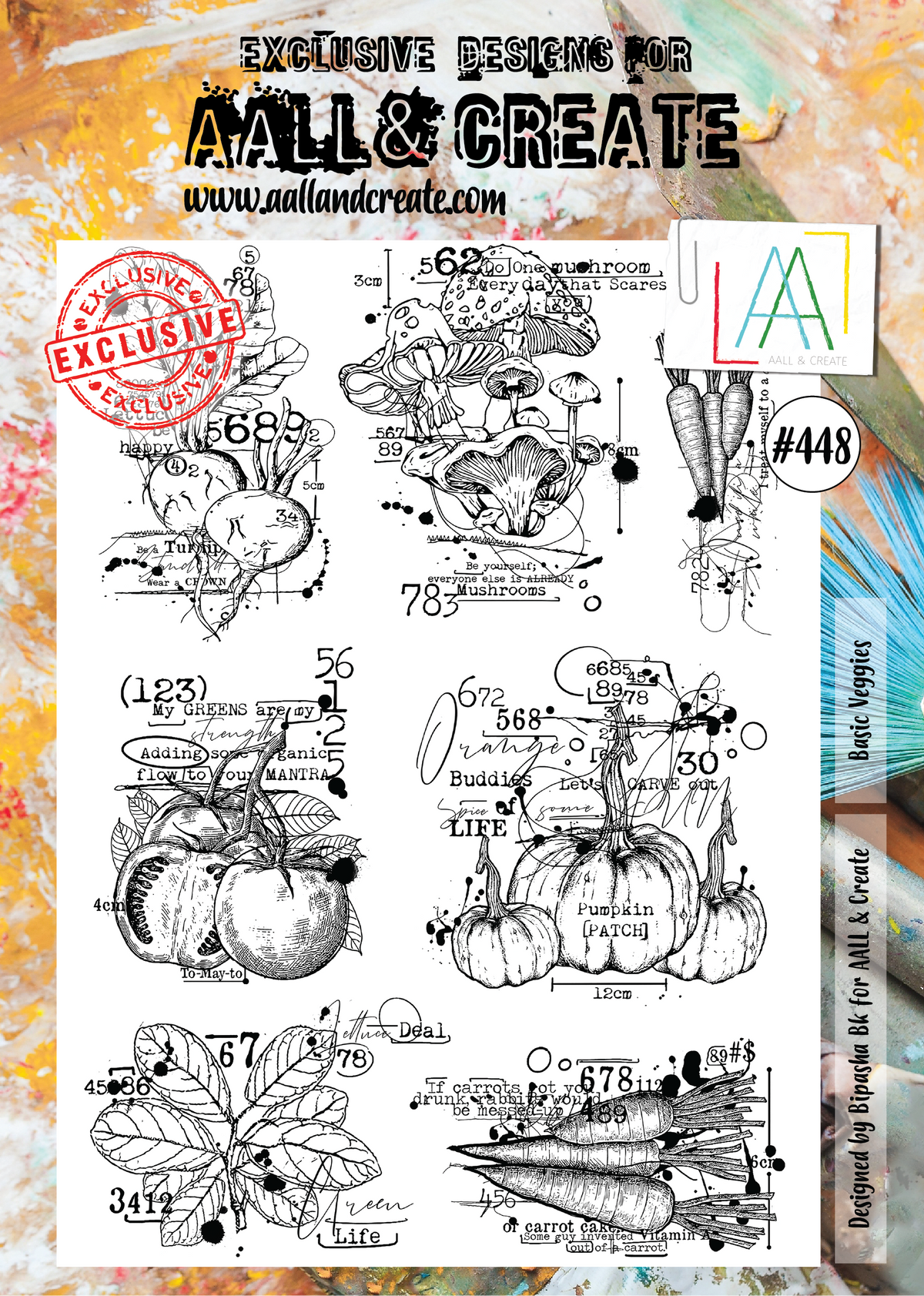 AALL and Create Stamp Set - 448 - Basic Veggies-1