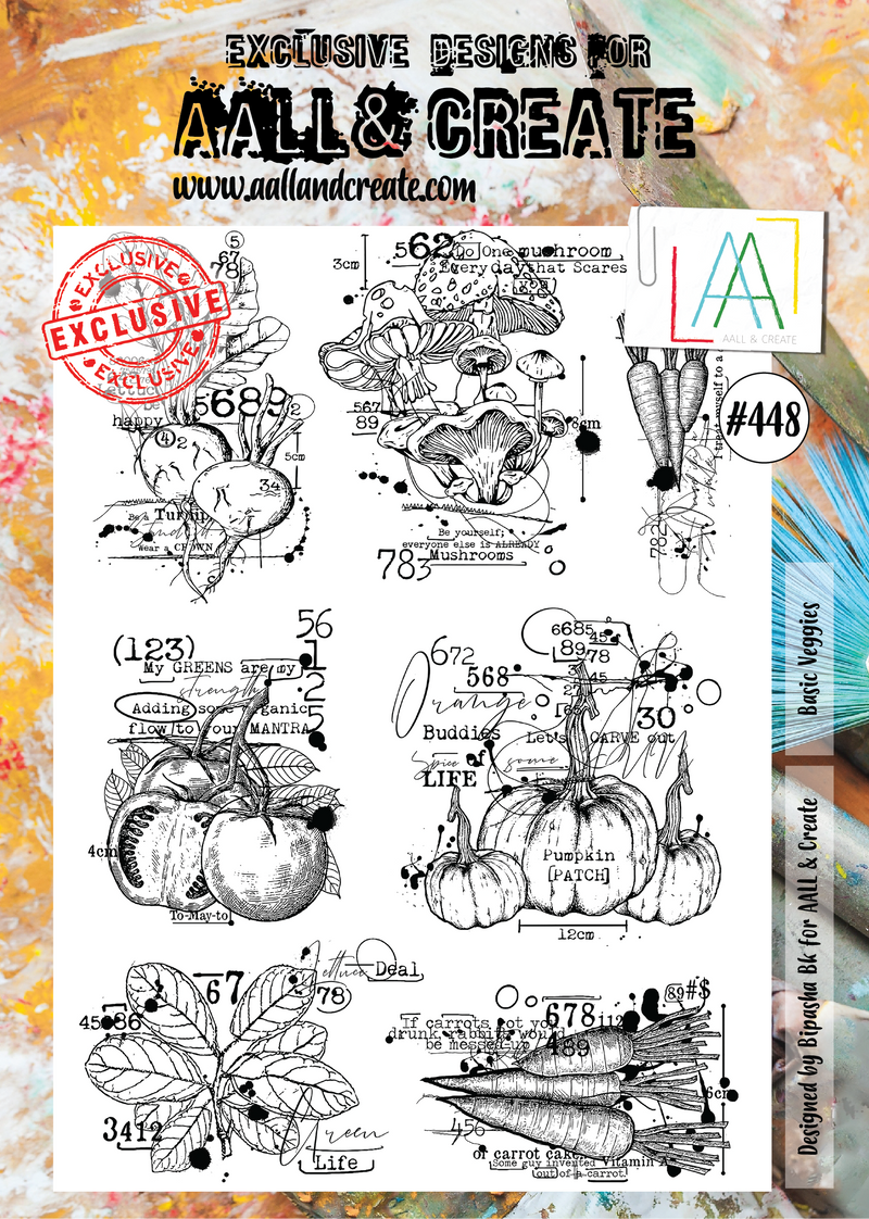 AALL and Create Stamp Set - 448 - Basic Veggies-1