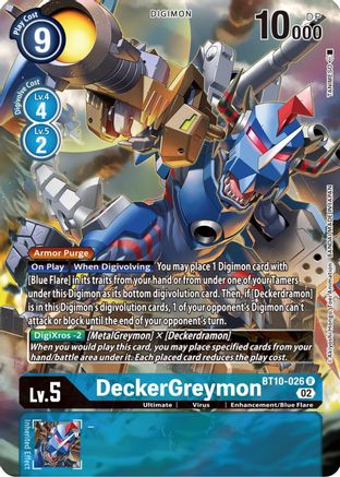 DeckerGreymon (Alternate Art) (BT10-026) - Xros Encounter Foil-1