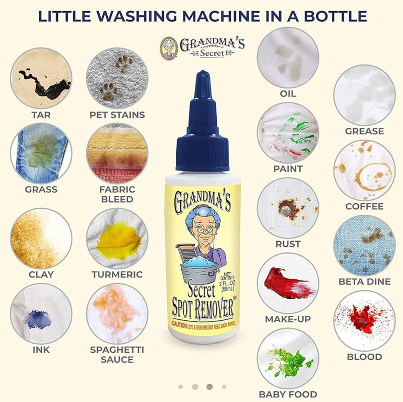 Grandma's Secret Spot Remover | Fabric Stain Solution, 2oz-3