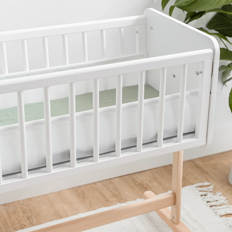 Wooden Bedside Bassinet Sleeper | Comfy Cubs-6