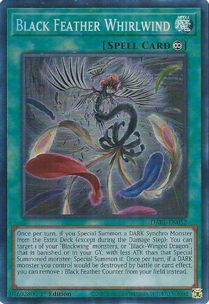 Black Feather Whirlwind (DABL-EN052) - Darkwing Blast 1st Edition-1
