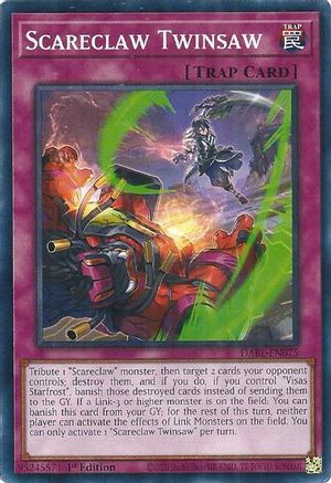 Scareclaw Twinsaw (DABL-EN075) - Darkwing Blast 1st Edition-1