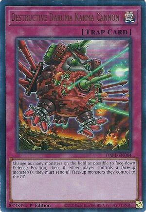 Destructive Daruma Karma Cannon (DABL-EN084) - Darkwing Blast 1st Edition-1