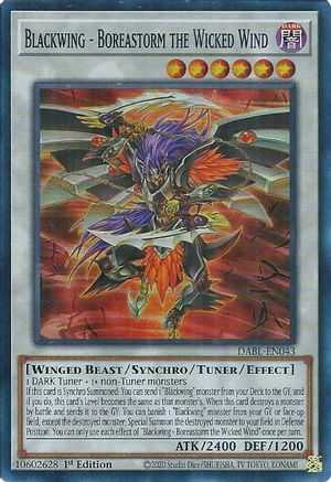 Blackwing - Boreastorm the Wicked Wind (DABL-EN043) - Darkwing Blast 1st Edition-1