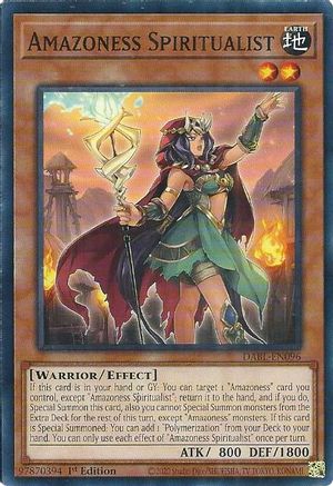 Amazoness Spiritualist (DABL-EN096) - Darkwing Blast 1st Edition-1