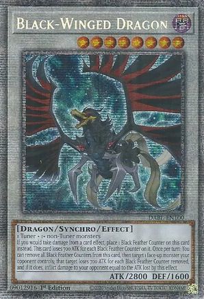 Black-Winged Dragon (Starlight Rare) (DABL-EN100) - Darkwing Blast 1st Edition-1