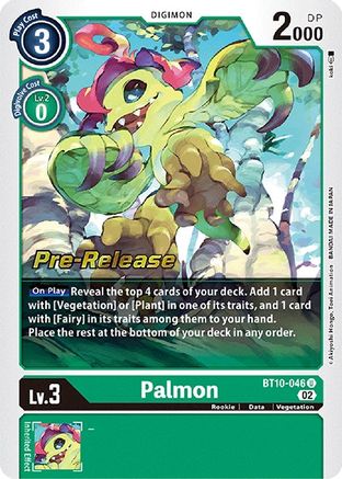 Palmon (BT10-046) - Xros Encounter Pre-Release Cards Foil-1