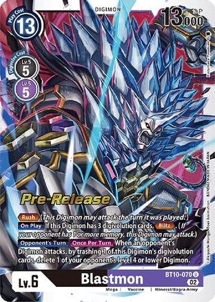 Blastmon (BT10-070) - Xros Encounter Pre-Release Cards Foil-1