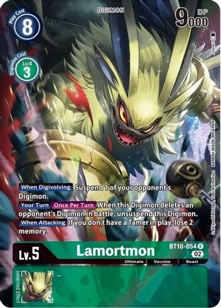 Lamortmon (Alternate Art) (BT10-054) - Xros Encounter Foil-1
