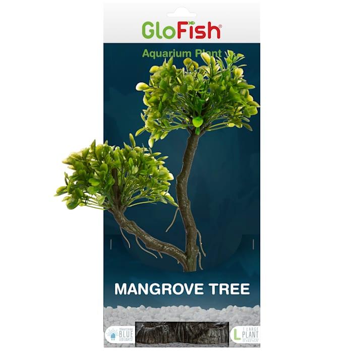 Glofish Mangrove Green Tree Plant Fluorescent Under Blue LED Light Aquarium Decor-1