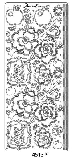 Peel Off Sticker -Flowers Marie Eve-1