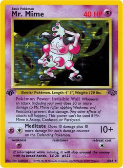 Mr. Mime (6) 6/64 - Jungle 1st Edition Holofoil-1