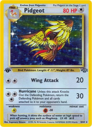 Pidgeot (8) 8/64 - Jungle Unlimited Holofoil-1