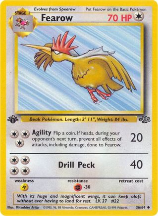 Fearow 36/64 - Jungle 1st Edition-1