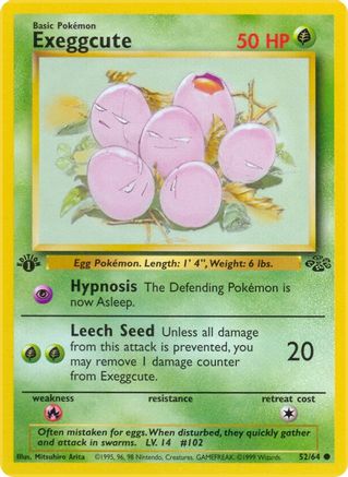 Exeggcute 52/64 - Jungle 1st Edition-1