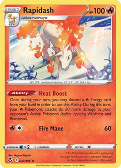 Rapidash 22/195 - SWSH12 Silver Tempest Holofoil-1