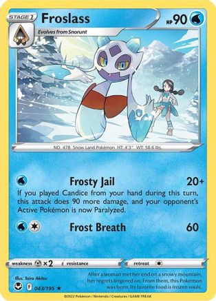 Froslass 43/195 - SWSH12 Silver Tempest
