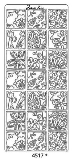 Peel Off Sticker -Marie Eve Flower Frames-1