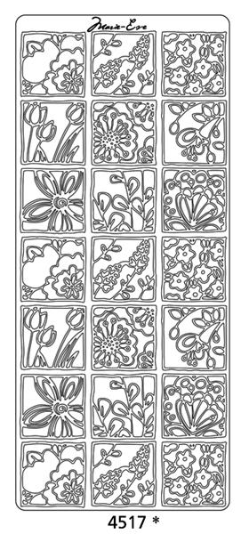 Peel Off Sticker -Marie Eve Flower Frames-1
