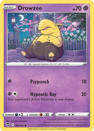 Drowzee 60/195 - SWSH12 Silver Tempest-1