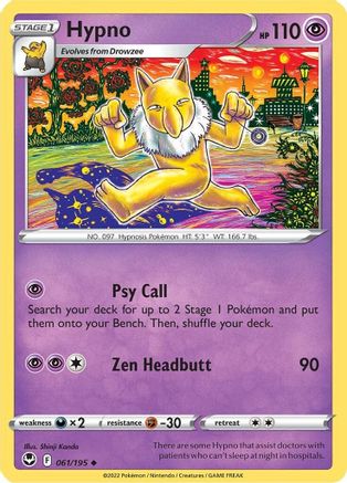 Hypno 61/195 - SWSH12 Silver Tempest