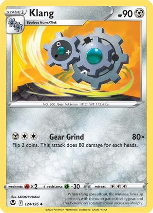 Klang 124/195 - SWSH12 Silver Tempest Reverse Holofoil-1