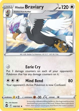 Hisuian Braviary 149/195 - SWSH12 Silver Tempest-1
