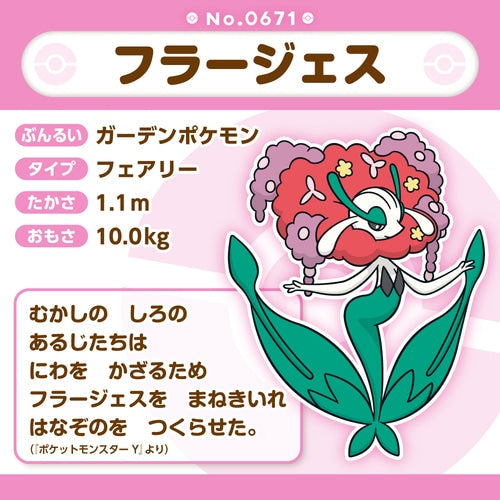 Pokémon Plush - Pokemon Fit - Florges (No.671)-5