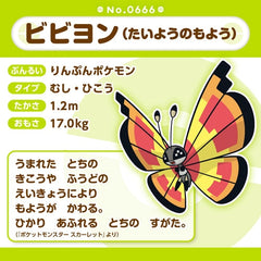 Pokémon Plush - Pokemon Fit - Vivillon (Sun Pattern) (No.666)-5