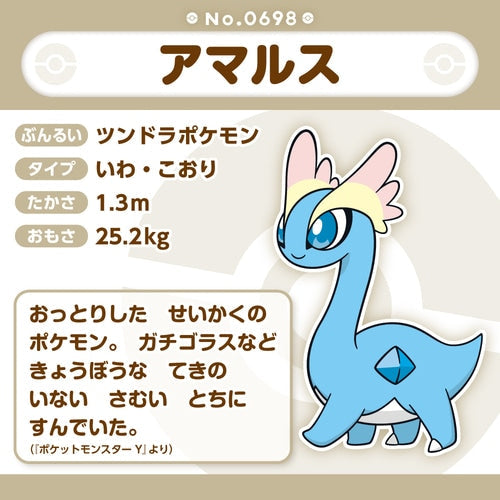 Pokémon Plush - Pokemon Fit - Amaura (No.698)-5