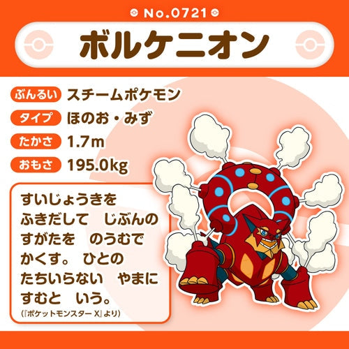 Pokémon Plush - Pokemon Fit - Volcanion (No.721)-5