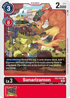 Sunarizamon (EX3-003) - Draconic Roar-1