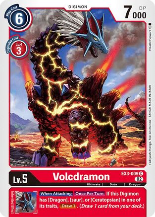 Volcdramon (EX3-009) - Draconic Roar-1