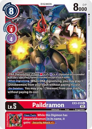 Paildramon (EX3-010) - Draconic Roar-1