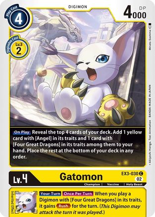 Gatomon (EX3-030) - Draconic Roar-1