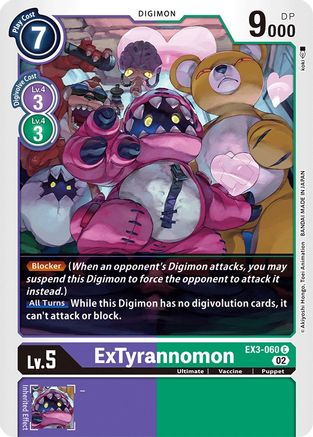 ExTyrannomon (EX3-060) - Draconic Roar-1