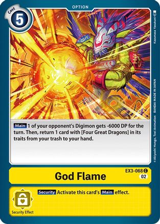 God Flame (EX3-068) - Draconic Roar-1