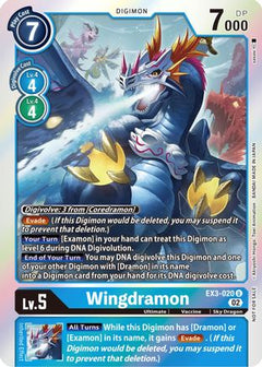 Wingdramon (Box Topper) (EX3-020) - Draconic Roar Foil-1