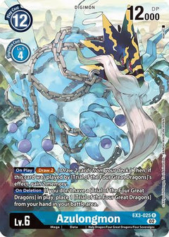 Azulongmon (Alternate Art) (EX3-025) - Draconic Roar Foil-1