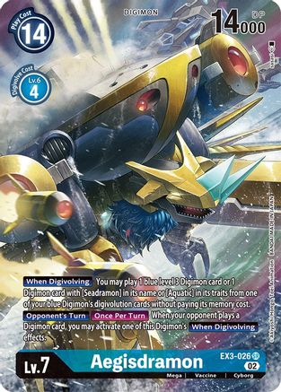 Aegisdramon (Alternate Art) (EX3-026) - Draconic Roar Foil-1