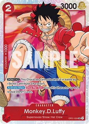 Monkey.D.Luffy (024) (OP01-024) - Romance Dawn Foil-1
