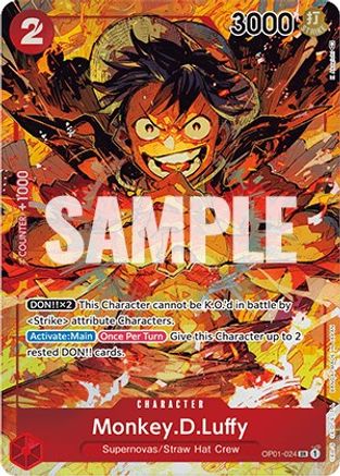 Monkey.D.Luffy (024) (Parallel) (OP01-024) - Romance Dawn Foil-1