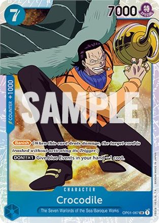 Crocodile (067) (OP01-067) - Romance Dawn Foil-1