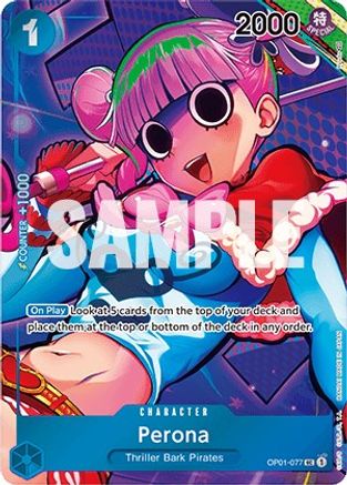 Perona (Box Topper) (OP01-077) - Romance Dawn Foil-1