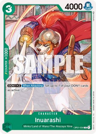Inuarashi (OP01-034) - Romance Dawn-1