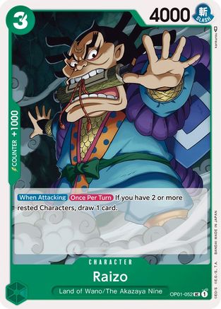 Raizo (OP01-052) - Romance Dawn-1
