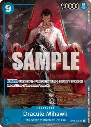 Dracule Mihawk (Parallel) (OP01-070) - Romance Dawn Foil-1